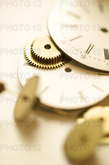 Clock face and inner workings.