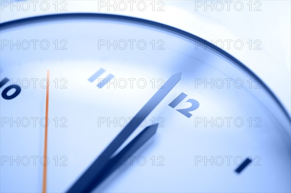 Clock face closeup.