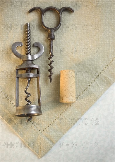Still life of corkscrews.