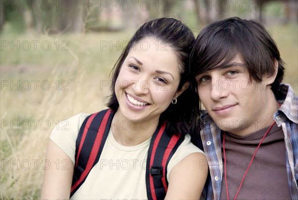 Portrait of a backpacking couple.