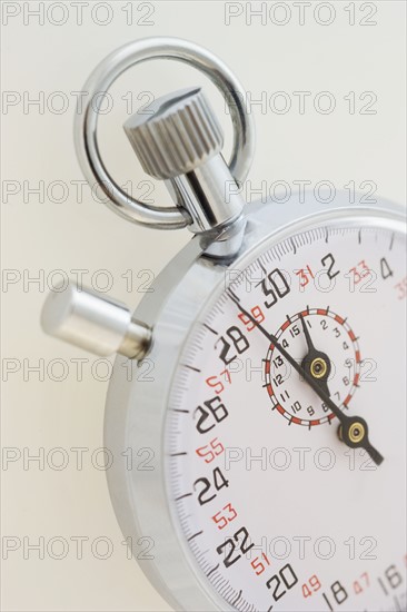 Closeup of a stopwatch.