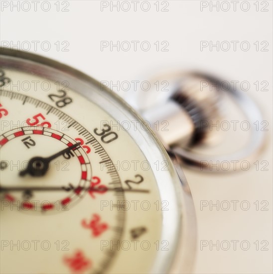 Closeup of a stopwatch.