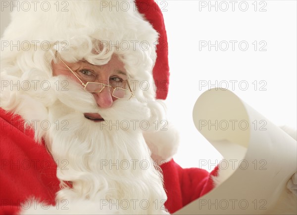 Santa checking his list.