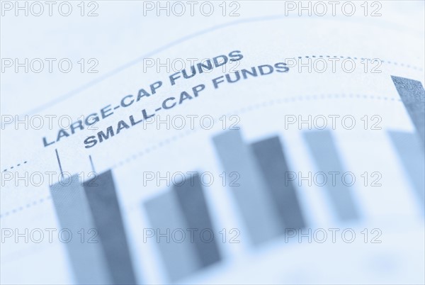 Closeup of financial bar graph.