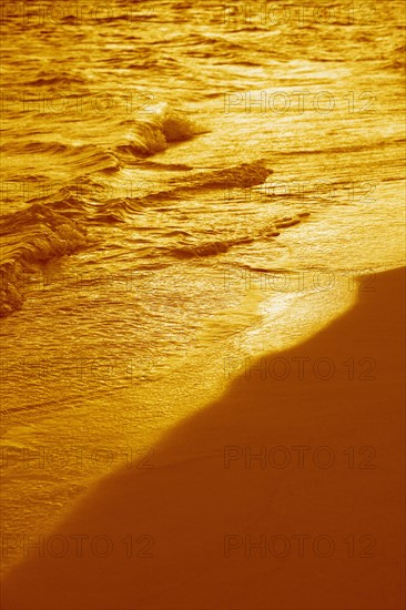 Deserted beach scene.