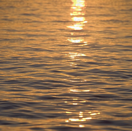 Sunlight reflected on water.