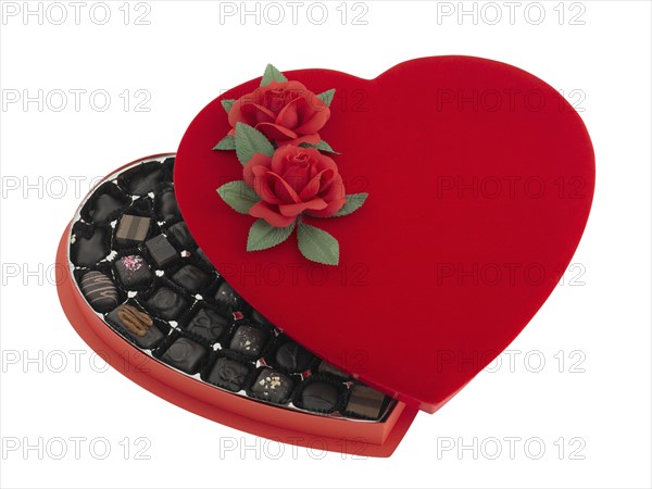 Box of Valentine's Day chocolates.