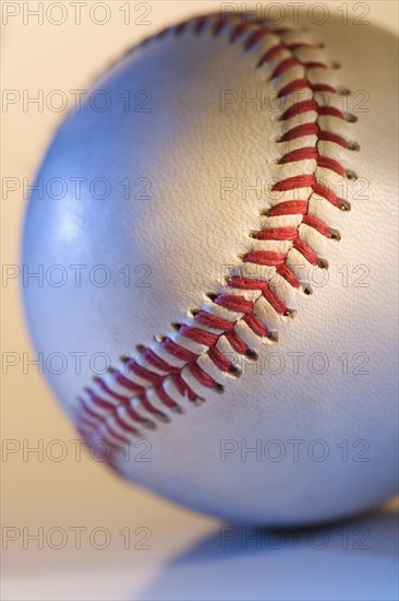 Still life of a baseball.