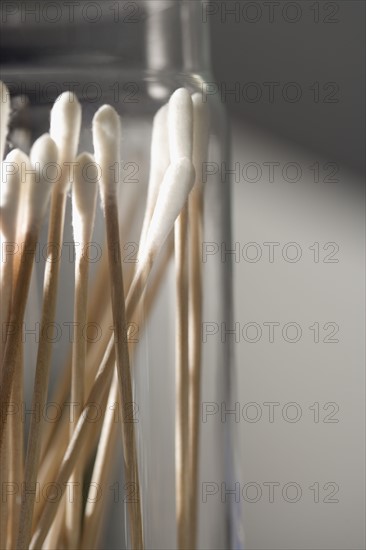 Still life of cotton swabs.