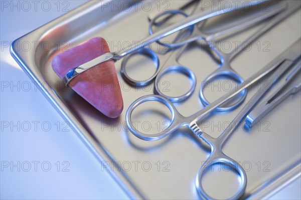 Still life of medical instruments.