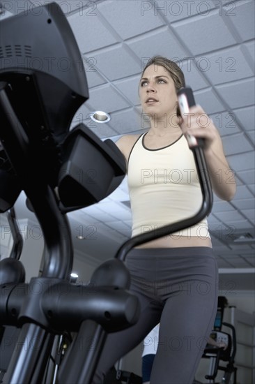 Woman working out.