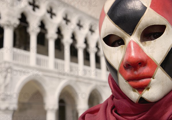 Carnival mask Venice Italy.