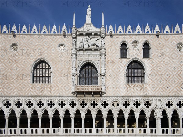 Doges' Palace on St Mark's Square/Piazza San Marco Venice Italy.