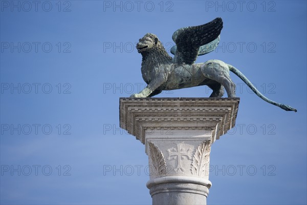 Lion of St Mark's Square/ Piazza San Marco Venice Italy.