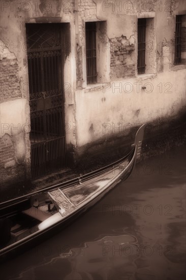 Gondola in Venice Italy.