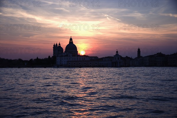 Church of Santa Maria Della Salute and Punta della Dogana Venice Italy.