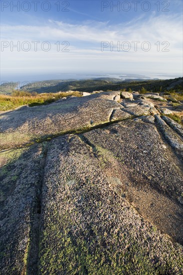 View from Cadillac Mountain Acadia Maine.