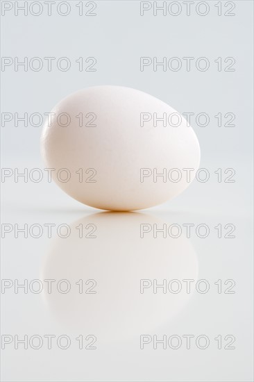 Closeup of a whole egg.
