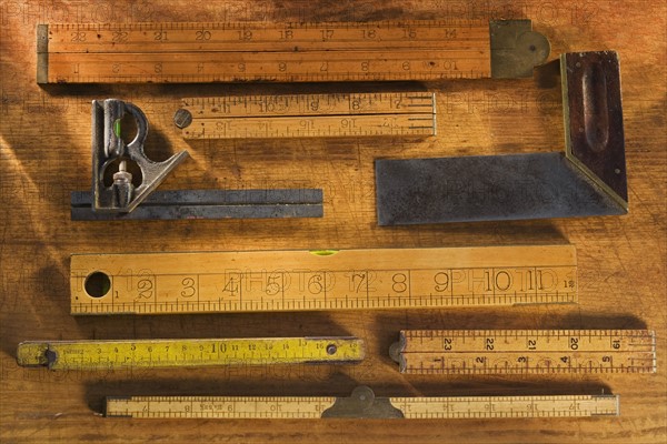 Antique rulers.