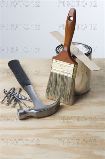 Variety of home repair tools.