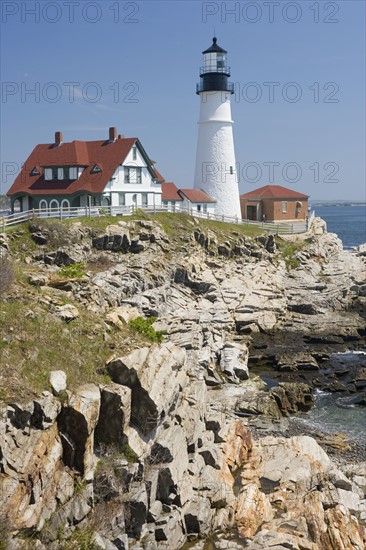 Portland Head Lighthouse Cape Elizabeth Maine.