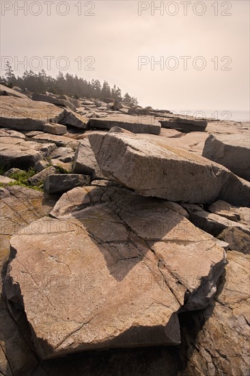 Rocky coast of Maine.