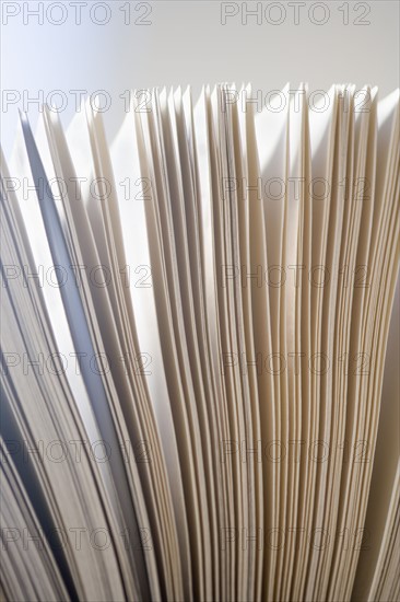 Closeup of pages of a book.