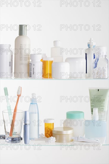 Still life of medicine cabinet.