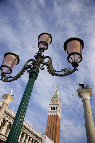 Campanile in the Piazza San Marco Venice Italy.
