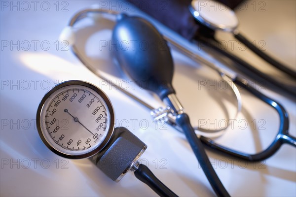 Closeup of medical instruments.