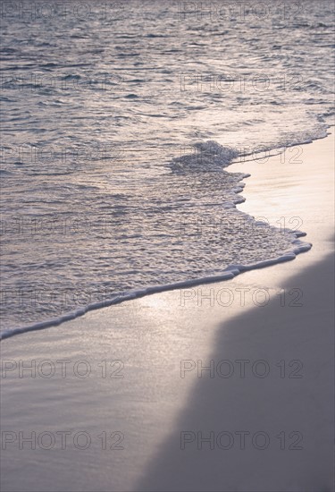 Deserted beach scene.