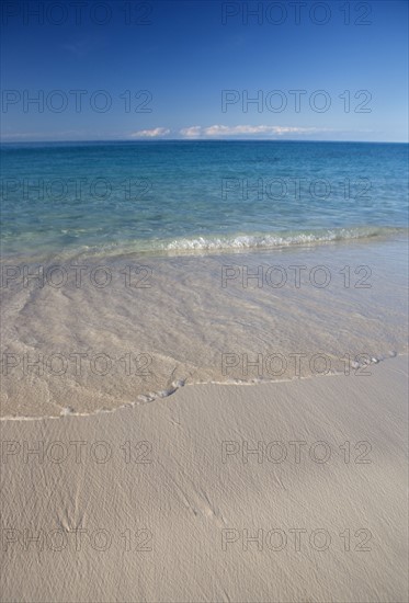 Deserted tropical beach.