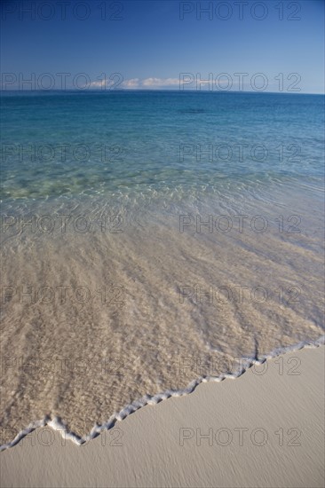 Deserted tropical beach.