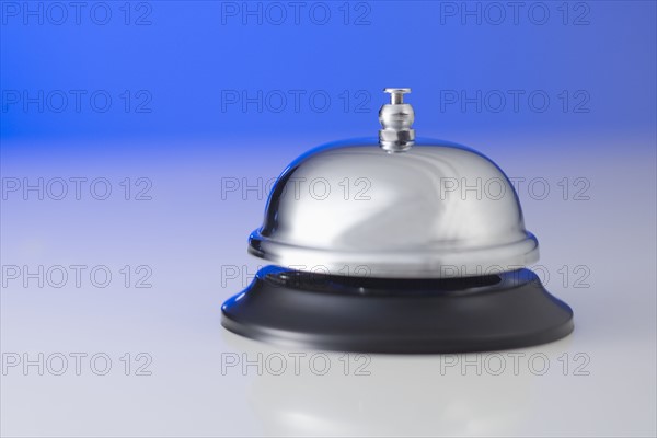 Closeup of a desktop bell.