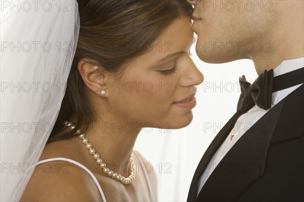 Portrait of bride and groom.