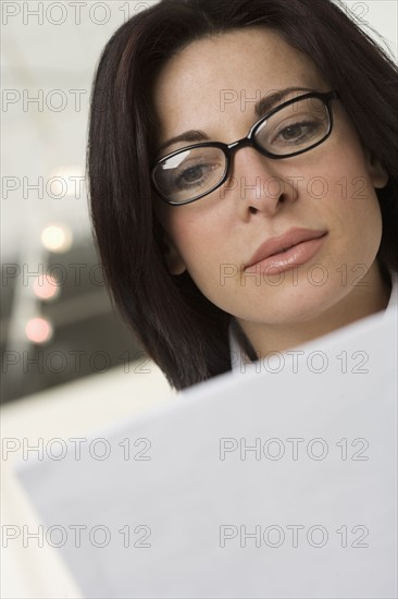 Portrait of woman in office.