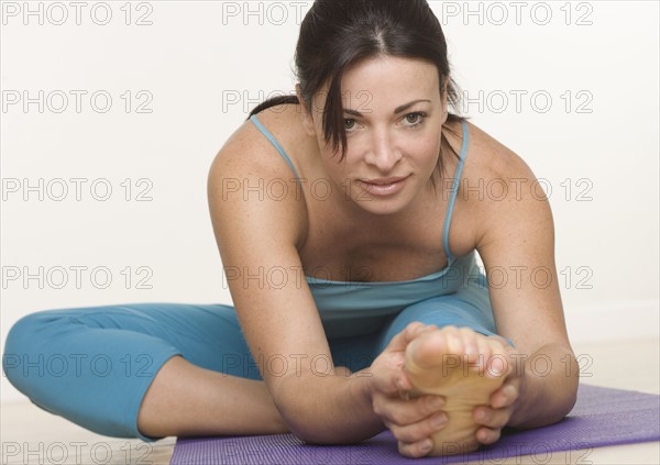 Woman exercising.