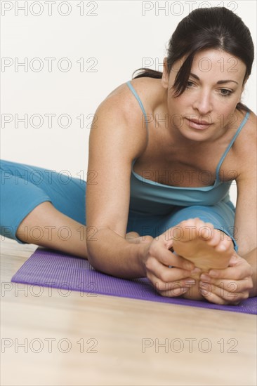 Woman exercising.