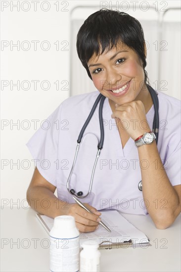 Portrait of female health practitioner.