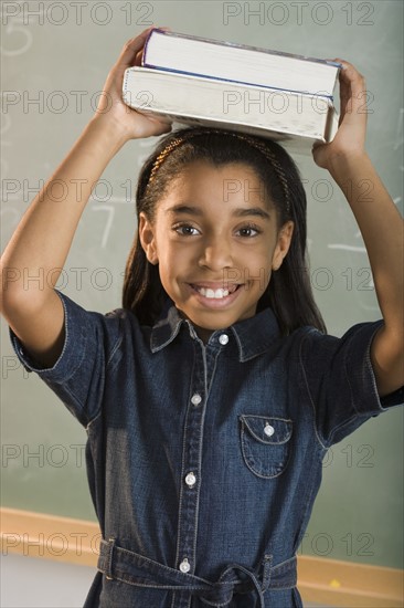 Young girl in classroom.