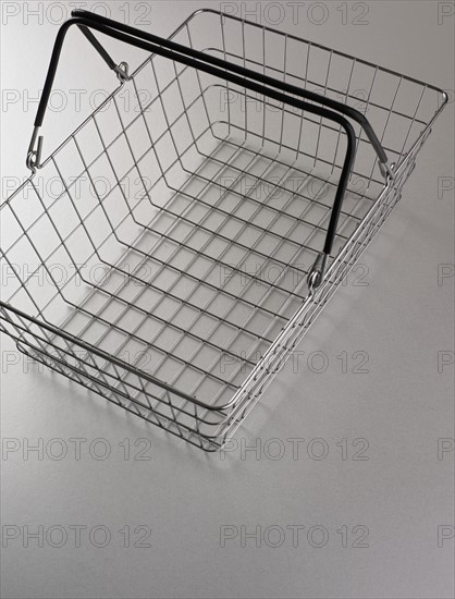 Still life of empty shopping basket.