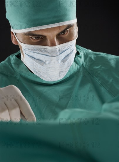 Surgeon at work.