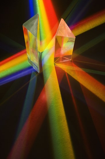 Still life of a prism.