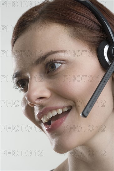 Female customer service representative.