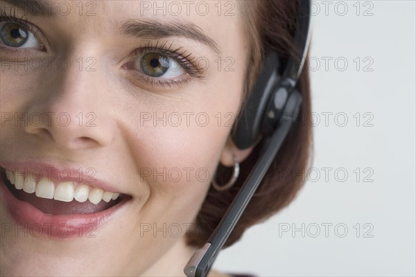 Female customer service representative.