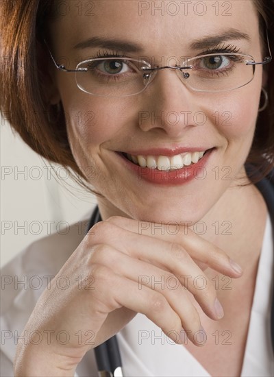 Portrait of a female medical worker.