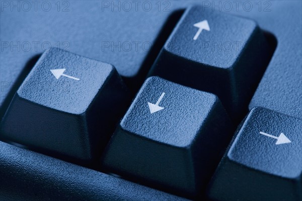 Closeup of keys on keyboard.