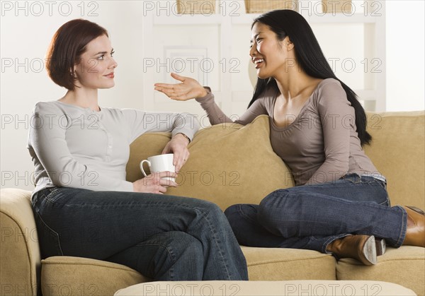 Woman friends talking.