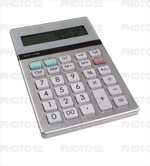 Still life of calculator.