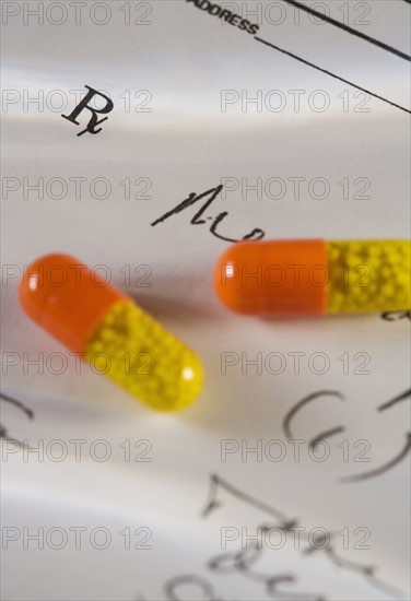 Still life of prescription drugs.